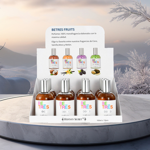 M664Z Venta caliente 100mL Perfume de fruta 4 sabores Diseños mixtos Naturaleza Vainilla y coco Fragancia Parfums Mujeres Uso diario Molen Mist - Product Image 2