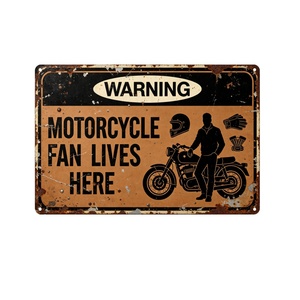 Letrero Metálico <span class=keywords><strong>de</strong></span> Advertencia Divertido con Diseño <span class=keywords><strong>de</strong></span> Motocicleta Retro, Placa Decorativa Vintage <span class=keywords><strong>para</strong></span> Garaje, Club <span class=keywords><strong>de</strong></span> Motociclistas, Decoración <span class=keywords><strong>de</strong></span> Pared del Hogar - Product Image 2