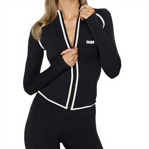 Women's Sexy Solid Pilate Training <b>Crop</b> <b>Tops</b> 3-Piece Set Halter Neck Breathable Outdoor Running Sportswear Yoga Fitness - Product Image 2