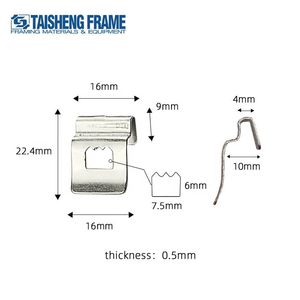Support mural pour cadre <span class=keywords><strong>photo</strong></span>, planche arrière, crochets en dents de scie, clips en S pour accrocher les œuvres d'art - Product Image 2