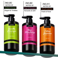 Lotion Tubuh Wangi 360ml Private Label Rose Strawberry Argan Oil Jojoba Krim Tubuh Melembapkan Mendalam & Mencerahkan OEM