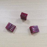 Connecteur IDC (pénétrant) rouge à pas de 2,54 mm, 4 broches, à 90 degrés, remplacement pour 3-640440-4