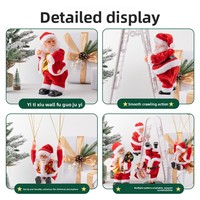 Perles d'escalade électriques en velours pour enfants, décorations et ornements de Noël