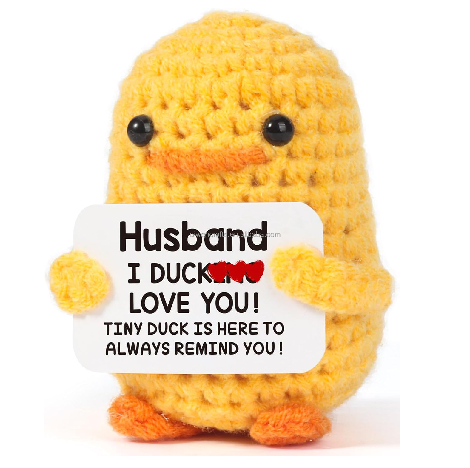 Tarjeta de marido amarillo