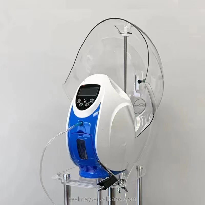 Newest Oxygen Jet Peel Facial Dome Cosmetic Injection Skin Whitening Oxygen Therapy Facial Equipment