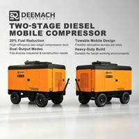 Compresseur d'air mobile à vis entraîné par moteur DEEMACH, 18/20 bar, 742/777cfm, pour applications minières, fonctionnant en conditions multiples