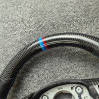 Volant Sport M en Fibre de Carbone Amélioré avec Palettes Compatible BMW M3 E92 E90 E60 E46 F20 E39 E87 E36 E82 X5 E70 X6 E71 E93