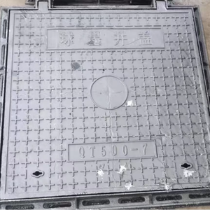 高品质D 400 600*600球墨铸铁井盖坚固耐用的高容量铸造服务产品 - Product Image 3