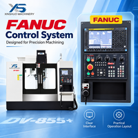 Centre d'usinage vertical CNC DV855+ 3 axes BT40, commande FANUC, positionnement 0,010 mm, charge de table 500 kg, machine VMC 380V
