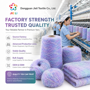 Vente en gros usine – Fil chenille long et épais moucheté en alpaga 4.2NM pour vêtements d'intérieur et d'extérieur écologiques grande taille pour l'hiver - Product Image 2