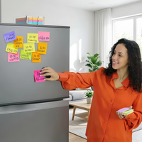 Support de notes autocollantes en acrylique, distributeur de notes adhésives pour la chambre et l'organisation du bureau