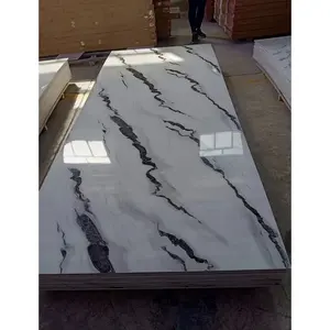 Wholesale High Glossy Design Marble Sheet PVC Wall Panel 1220x2900 3mm PVC House Decorative Board