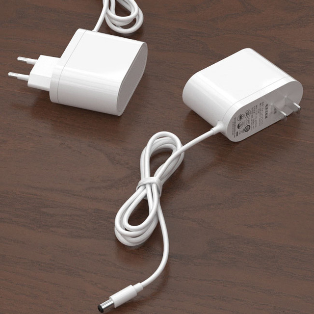 24V 1A 24W White Plug-in Transformer DC Wall Charger Adapter