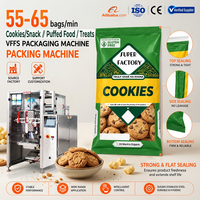 Machine d'emballage verticale automatique multifonctionnelle VFFS pour snacks et biscuits