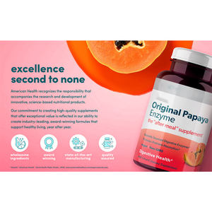 Meilleur prix Supplément santé Enzymes digestives à la papaye naturelle Gommes Soutien à la santé digestive - Product Image 5