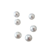 Perles en verre cristal blanc australien, rondes, semi-percées, à trou unique, en vrac, pour la fabrication de bijoux DIY, apprêts pour boucles d'oreilles