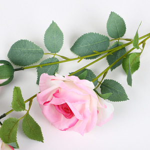 Ramo de Rosas Artificiales de Seda, Alta Simulación, Decoración para Bodas y Hogar, 5 Colores: Rosa Claro, Blanco, Azul, Champán - Product Image 4