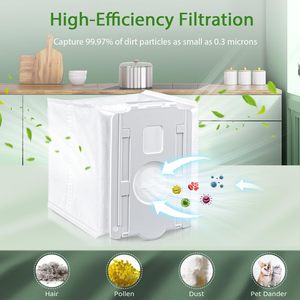 Lot de 8 sacs à poussière pour aspirateur <span class=keywords><strong>Lg</strong></span> Cordzero tout-en-un sans fil A949ktms Sacs de rechange compatibles avec l'élimination de la saleté - Product Image 6