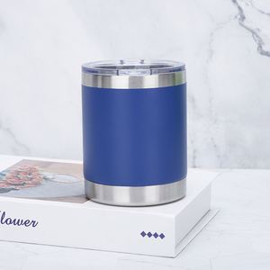 Mug isotherme en acier inoxydable à double paroi de 10 oz avec logo personnalisé pour le bureau, la voiture et l'extérieur - Product Image 1