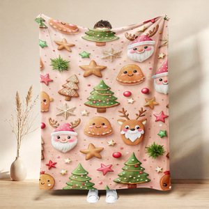 Christmas Characters Flannel Blanket <b>Throw</b> Blanket Nap Blanket Holiday Decor Festive <b>Super</b> <b>Soft</b> Machine Washable Custom Print - Product Image 3