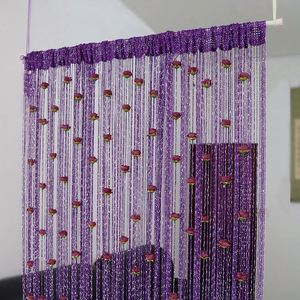 Cortina Divisoria con Diseño de Rosas, 1x2m, con Borlas, para Decoración de Puertas y Ventanas - Product Image 4