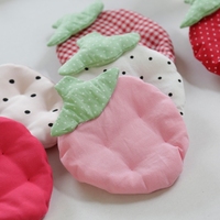 Sous-verre fraise style Ins - Sous-verre en tissu mignon isolant thermique - Tapis décoratif anti-brûlure pour bureau