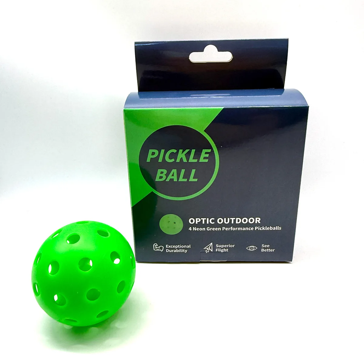 Durable 40-Hole Outdoor Pickle Ball Plastic Sport Equipment for Customized Training and Entertainment