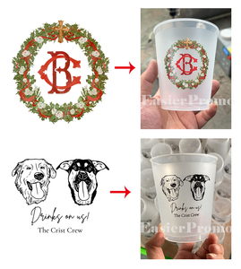 Bicchieri in <span class=keywords><strong>Plastica</strong></span> Opaca da 16 oz con Logo Personalizzato, Riutilizzabili per Matrimoni e Feste con Stampa - Product Image 3