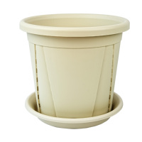 Pot Bunga Pengontrol Akar dengan Lubang Drainase di Bawah, Bahan PP Tahan Lama, Kapasitas 12.87L, Desain Minimalis Modern, untuk Tanaman Luar Ruangan, Rumah, Balkon