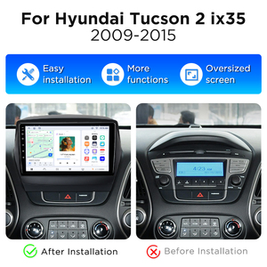 Radio Android para Auto Junsun con Carplay Inalámbrico para Hyundai Tucson 2 2015-2018, Reproductor Multimedia con Bluetooth, DVD, GPS y Navegación - Product Image 2