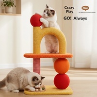Arbre à chat vertical en panneaux de densité, avec lit intégré – Gain de place, durable, faible perte de fibres, style épuré, idéal pour les petits logements