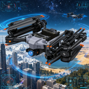 20km Lange Afstand Video Transmissie 4K FPV Drone, 7 Inch Opvouwbare RC <span class=keywords><strong>Quadcopter</strong></span> met Professionele Camera voor Luchtfotografie - Product Image 4