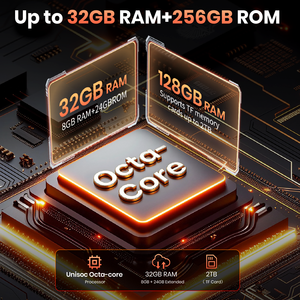 โทรศัพท์มือถือ Fossibot <span class=keywords><strong>S7</strong></span> รุ่นดั้งเดิม ปลดล็อคแล้ว รองรับซิมคู่ ความจุ 8GB+<span class=keywords><strong>256GB</strong></span> แบตเตอรี่ 5000mAh หน้าจอ 120Hz ขนาด 6.9 นิ้ว รองรับ 4G ระบบปฏิบัติการ Android 16 สมาร์ทโฟนพร้อมหน้าจอคู่ - Product Image 3