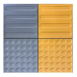 Outdoors Subway Porcelain Tactile Tiles For Blind People Drilling Guide Tactile Flooring Tile