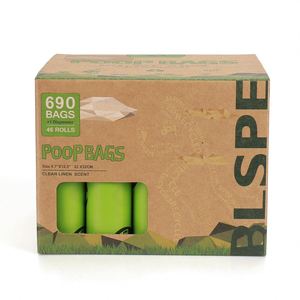 Eco-Friendly 690 Bag 46-<b>Roll</b> Set Luxury Biodegradable Compostable Plastic Dog Poop Bags with <b>Fruit</b> Scent for Pet Owners - Product Image 2