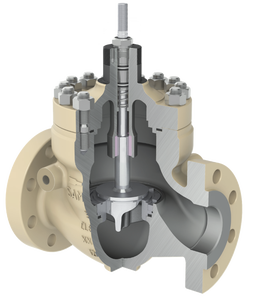 วาล์วระบายแรงดัน Globe 3251 พร้อมตัวกระตุ้นและควบคุมอัตราการไหลหรืออุณหภูมิ - Product Image 1