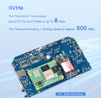 Ordinateur industriel double Ethernet Gigabit/2.5G basé sur Pi CM5, sortie d'affichage 4K et module 4G/5G, pour Compute Module 5