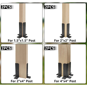Thép không gỉ boong cột Neo cơ sở khung Kit cho cột hàng rào bằng gỗ - Product Image 5