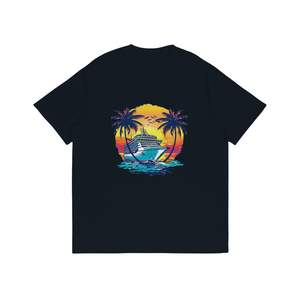 Camiseta unisex con imagen personalizada, doble cara, 100% algodón orgánico, 220gsm, peso de tela, impresión DTG personalizable - Product Image 3