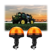 Emark R65-Zulassung Bernsteinfarbenes LED-Rundumleuchte-Signallicht für Traktoren 21W LED-Warnleuchte für Notfälle