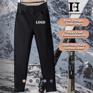 Mallas ecuestres de compresión negras, mallas transpirables para montar a caballo, diseño de botones, pantalones de estilo ecuestre, pantalones para hombre - Product Image 1