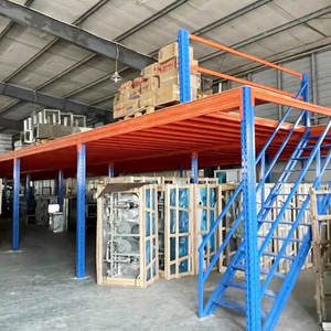 מחסן פלדה & מדפים מתכת מערכת מידוף טרומי 2-5 שכבות החובה הכבדות מחסן אחסון כבד מזנין - Product Image 4