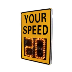 Özel trafik yol güvenliği dijital ekran hız sınırı uyarı işareti Radar hız işaretleri