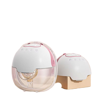 Tire-lait électrique mains libres entièrement automatique, collecteur de lait portable en forme de petite gourde, à débit lent, en silicone et PP, invisible