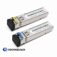 Módulo SFP de Fibra Única, Par 1G Gigabit WDM TX1310 RX1550 TX1550 RX1310 LC DDM 10km