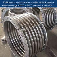 Compensateur de Tuyau Souple Métallique Haute Pression en PTFE Ondulé DN80 Modèle Aitep BEJ Usine Certifiée ISO9001