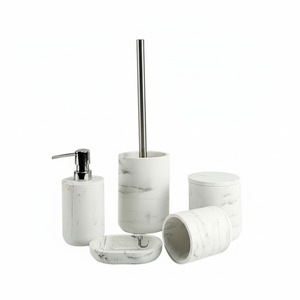 Wholesale Supply Resin <b>Bathroom</b> <b>Accessories</b> <b>Set</b> Including Soap Dispenser Toothbrush for Home Hotel Use Available At Good Price - Product Image 2