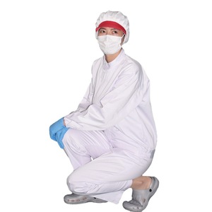 Combinaison de travail Zixi blanche à manches longues avec col montant, en stock, adaptée à toutes les saisons, uniforme alimentaire, combinaison de salle blanche, chef - Product Image 4