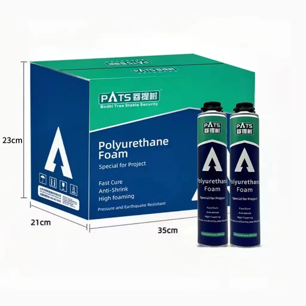 PU Foam 750ml Fire Retardant Polyurethane Adhesive Sealant Sealing Pu Foam Spray for Gap Filler Air-conditioning Hole