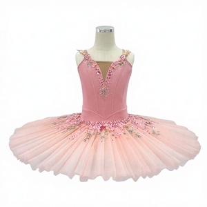 Costume de Danseuse de la Belle au Bois Dormant pour <span class=keywords><strong>Femme</strong></span>, <span class=keywords><strong>Tutu</strong></span> Rose sans Manches, Robe de Compétition pour Adultes, Jupe en Tulle Volumineuse - Product Image 1